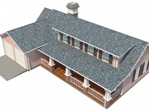 family house set1 Model 3D