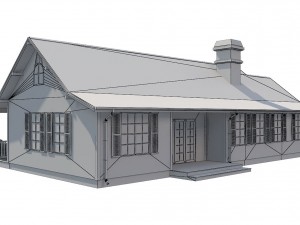 family house set1 Model 3D