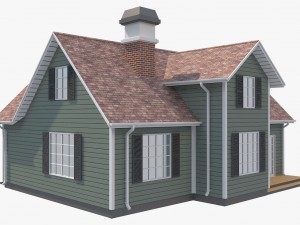 family house set2 Model 3D