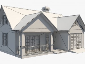 family house set2 Model 3D