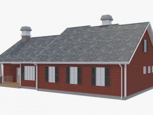 family house set2 Model 3D