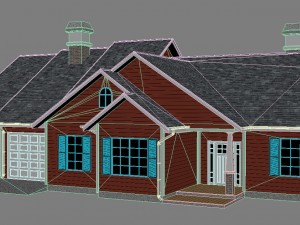 family house set2 Model 3D