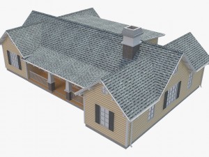 family house set2 Model 3D