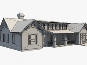 family house set2 Model 3D