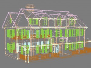 family house set2 Model 3D