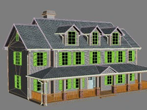 पारिवारिक घर सेट2 3D मॉडल