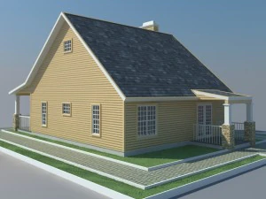 bungalow house 3D Model