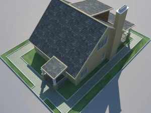 bungalow house 3D Model