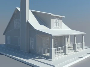 bungalow house 3D Model
