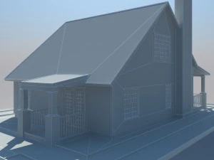bungalow house 3D Model