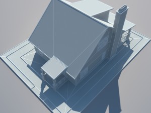 bungalow house Modelo 3D