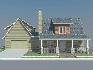 country house 3D 模型