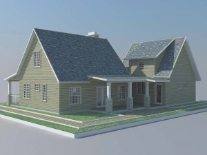 country house 3D 模型