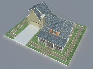 country house 3D 模型