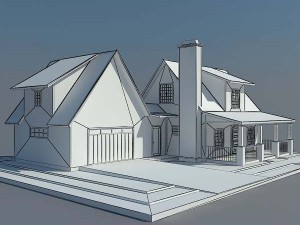 country house 3D 模型