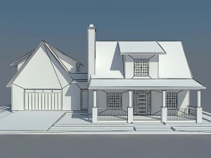 country house 3D 模型