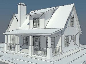 country house 3D 模型