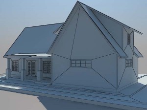 country house 3D 模型