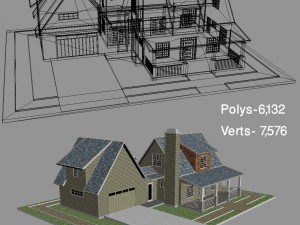 country house 3D 模型
