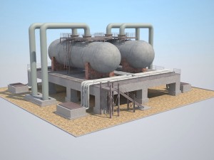industrial silo 01 Model 3D