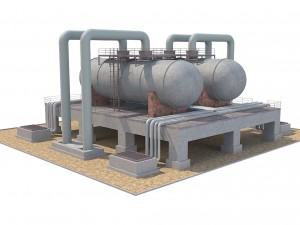 industrial silo 01 Model 3D