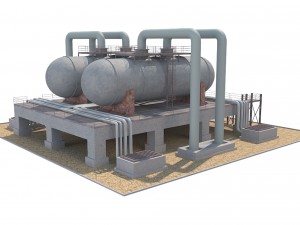 industrial silo 01 Model 3D