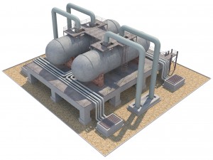 industrial silo 01 Model 3D