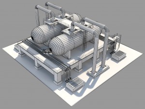 industrial silo 01 Model 3D