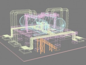 industrial silo 01 Model 3D