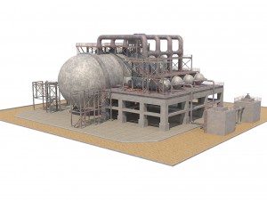industrial silo 2 3D Model