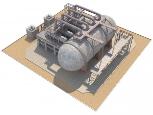 industrial silo 2 3D Model