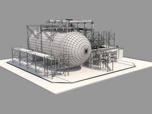 industrial silo 2 3D Model