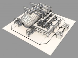 industrial silo 2 3D Model