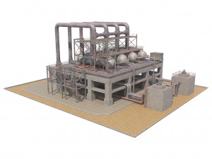 industrial silo 3 3D 모델
