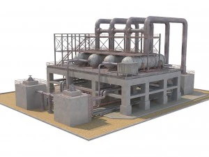 industrial silo 3 3D Model