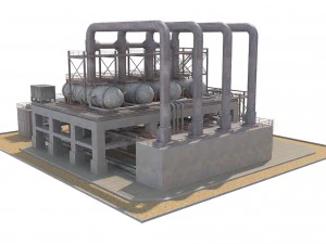 industrial silo 3 3D Model