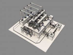 industrial silo 3 3D Model