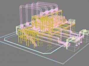 industrial silo 3 3D Model