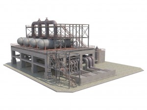 industrial silo 5 3D Model