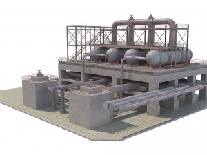 industrial silo 5 Modelo 3D