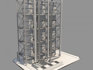 industrial silo 6 Modelo 3D