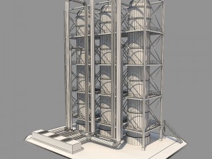 industrial silo 6 Modelo 3D