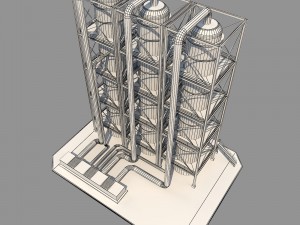 industrial silo 6 Modelo 3D