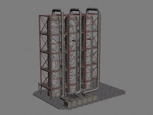 industrial silo 6 Modelo 3D