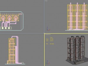 industrial silo 6 Modelo 3D
