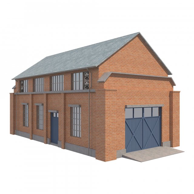 warehouse 4 3D Model .c4d .max .obj .3ds .fbx .stl .blend 