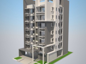 apartment building 1 3D 模型