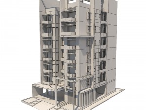 apartment building 1 3D 模型