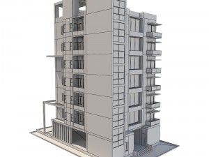 apartment building 1 3D 模型