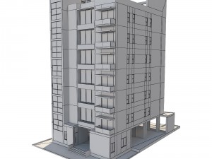 apartment building 1 3D 模型